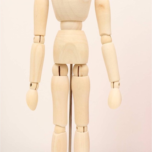 Toyvian 12 Inches Wooden Movable Joint Model 3D Aesthetic Joint Puppet Doll - Picture 10 of 10